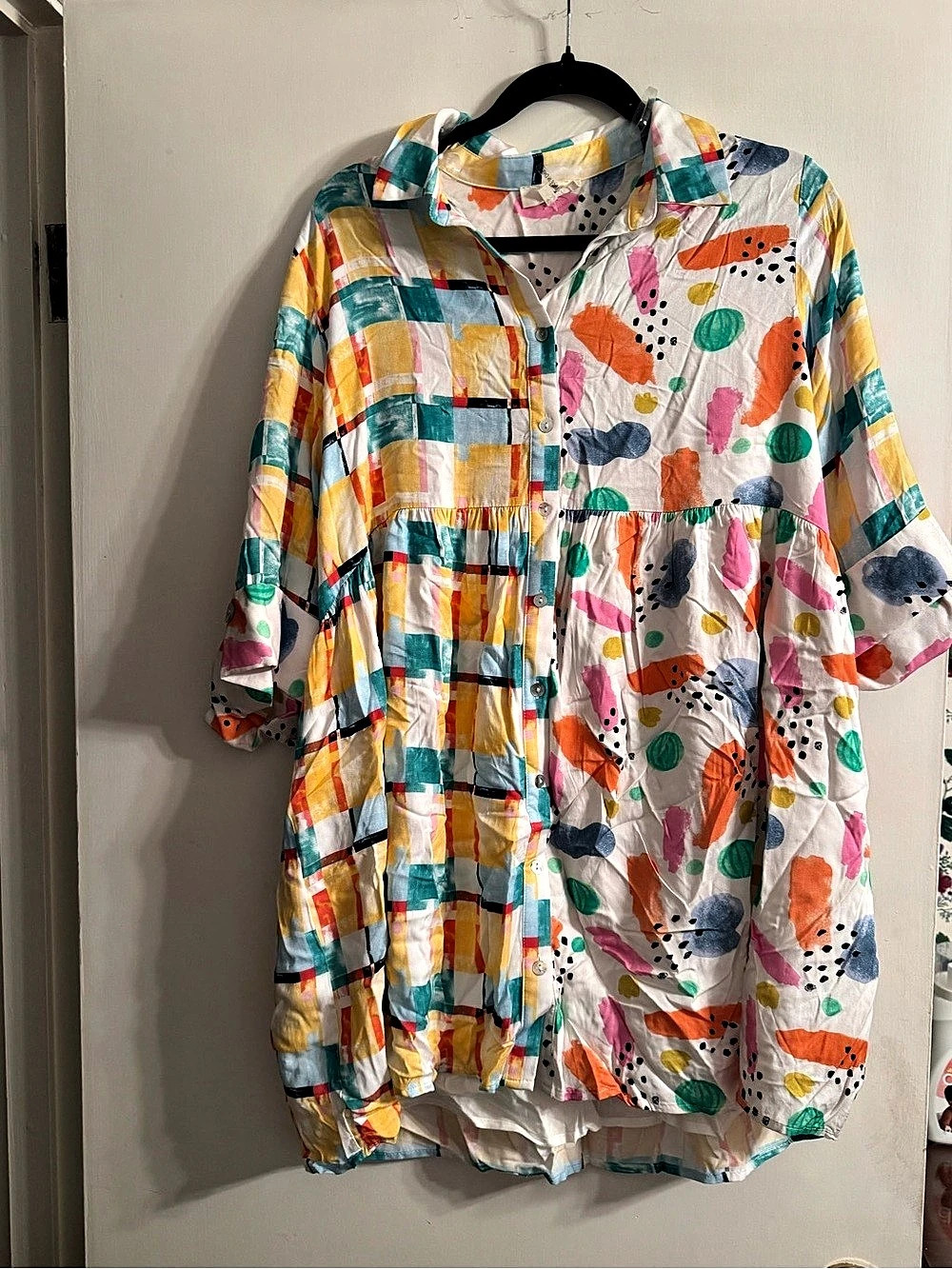 entro Multicolor Mini Dress Size Small Like New